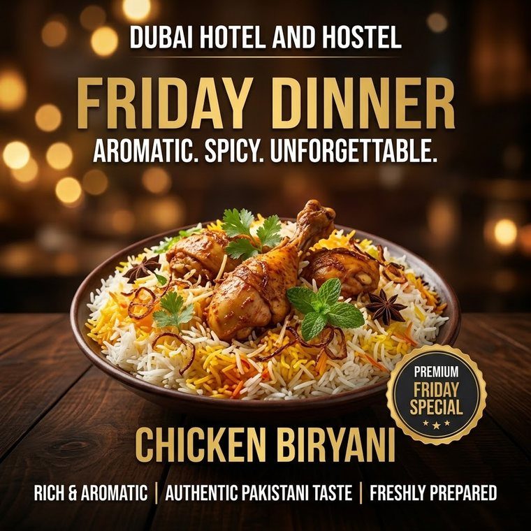 Friday dinner — chicken biryani