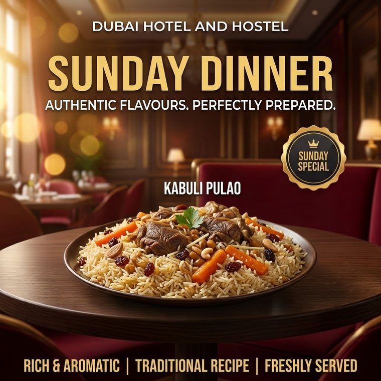Sunday dinner — kabuli pulao